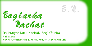 boglarka machat business card